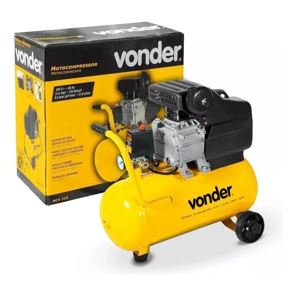 Compressor de Ar 21,6L MCV216 127V - Imagem 3