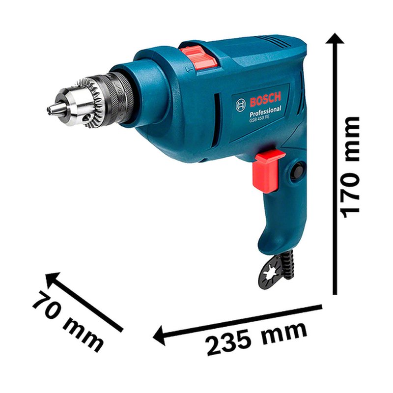 Furadeira de Impacto GSB 450 RE 450W 127V - Imagem 4