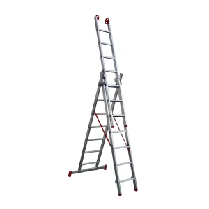ESCADA EXTENSIVA TRIPLA DE ALUMINIO BOTAFOGO 7 X 3