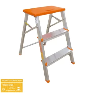 BANCO ESCADA ALUMINIO 3 DEGRAUS BOTAFOGO