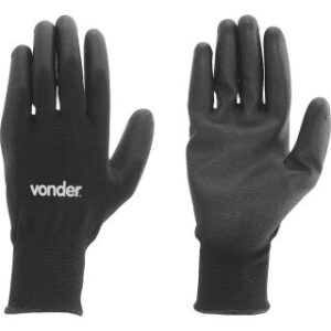 LUVA POLIESTER/PU PRETA TAM.10 VONDER