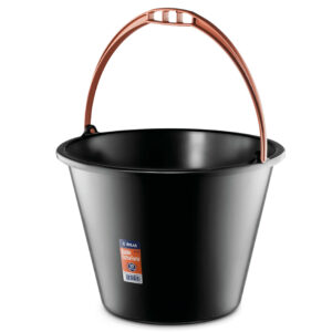 BALDE EXTRA FORTE MULTIUSO PLASTICO PRETO ATLAS