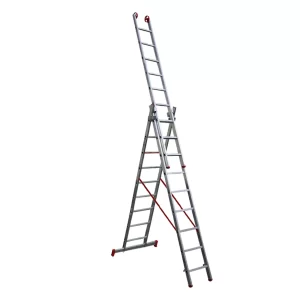 ESCADA EXTENSIVA TRIPLA DE ALUMINIO BOTAFOGO 9 X 3
