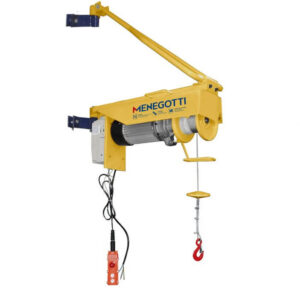 GUINCHO DE COLUNA REGULAVEL MENEGOTTI MGC200 30M S/ BALDE MONOFASICO