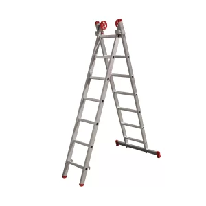 ESCADA EXTENSIVA DE ALUMINIO BOTAFOGO 7 X 2 DEGRAUS