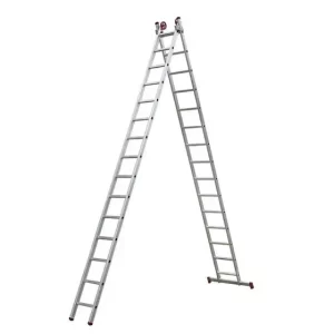 ESCADA EXTENSIVA DE ALUMINIO BOTAFOGO 15 X 2 DEGRAUS