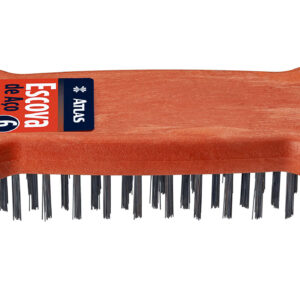 ESCOVA DE ACO 6 FILEIRAS ATLAS