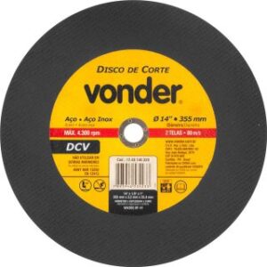 DISCO DE CORTE VONDER 355,6 X 3,2 X 25,4