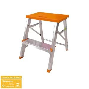 BANCO ESCADA ALUMINIO 2 DEGRAUS BOTAFOGO