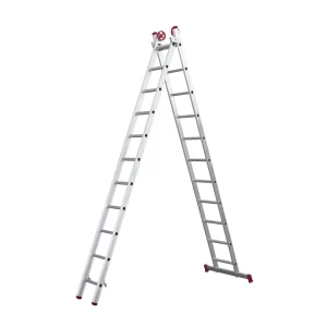 ESCADA EXTENSIVA DE ALUMINIO BOTAFOGO 11 X 2 DEGRAUS