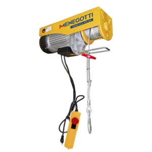 GUINCHO DE COLUNA MENEGOTTI PRIME 300/600KG 12/6M MONOFASICO 220V