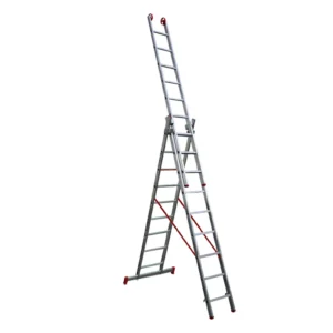ESCADA EXTENSIVA TRIPLA DE ALUMINIO BOTAFOGO 9 X 3