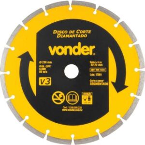 DISCO DIAMANTADO VONDER SEGMENTADO 9"