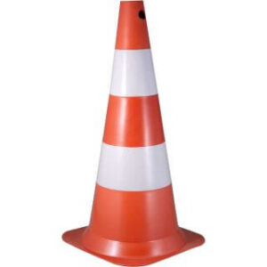 CONE 75CM BRANCO/LARANJA POLIETILENO VONDER