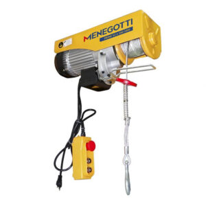 GUINCHO DE COLUNA MENEGOTTI PRIME 500/1000KG 12/6M MONOFASICO 127V